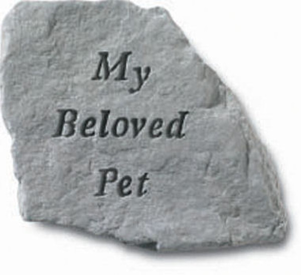 Cement Pet Headstone My Beloved Pet Memorial Marker